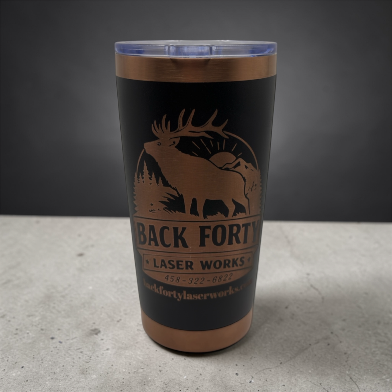 Custom Laser Engraved 20oz Tumbler — Built Tough, Made Yours
