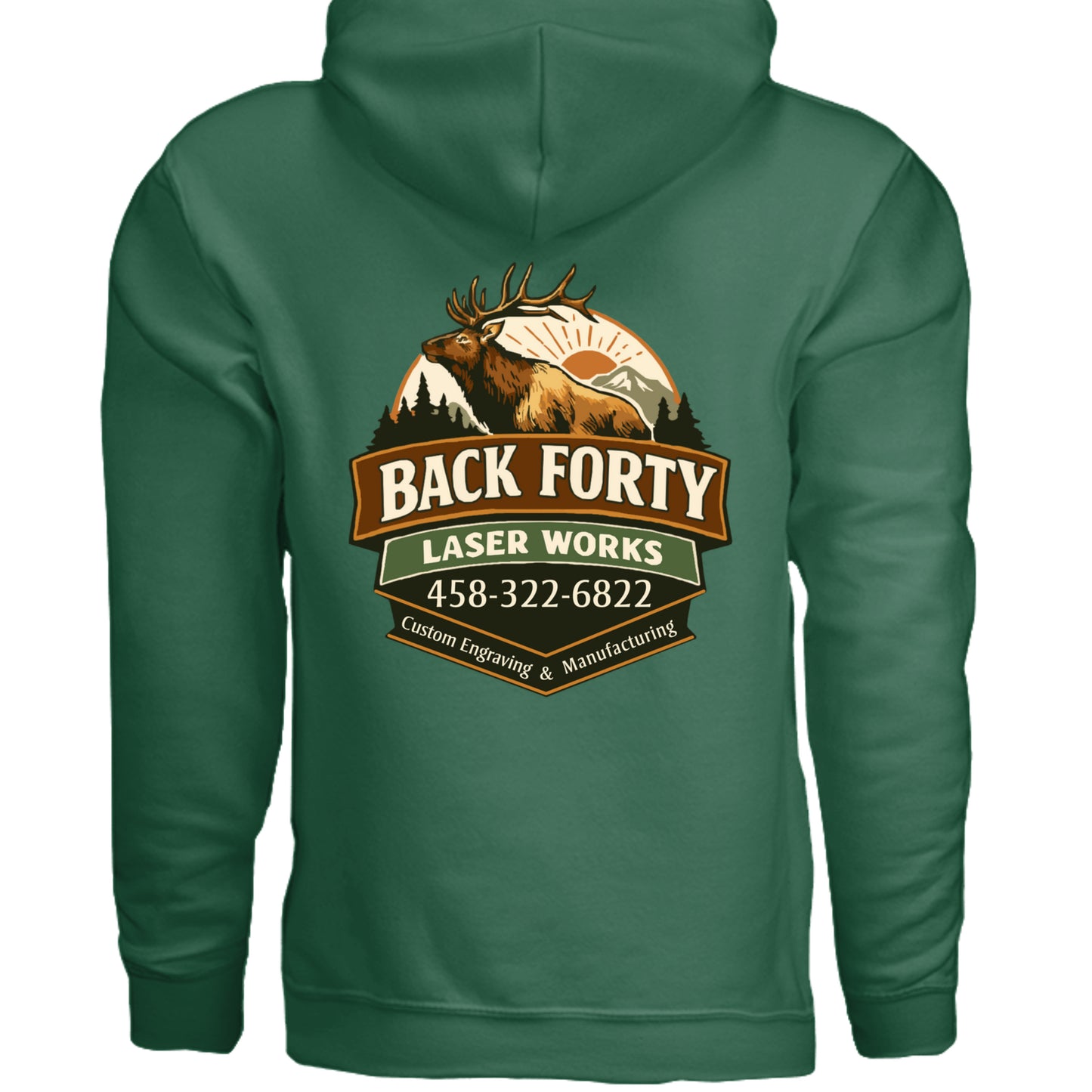 Fan Dark Green - G185 - BACK