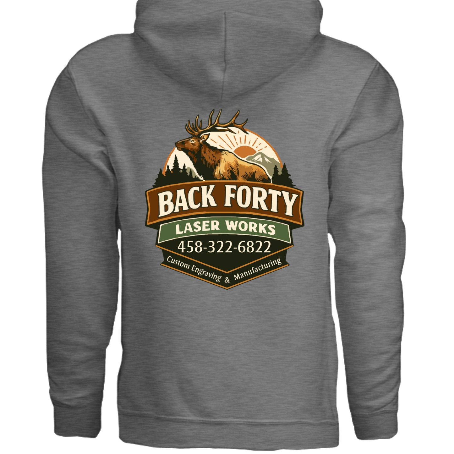 GRAPHITE HEATHER - G185 - BACK