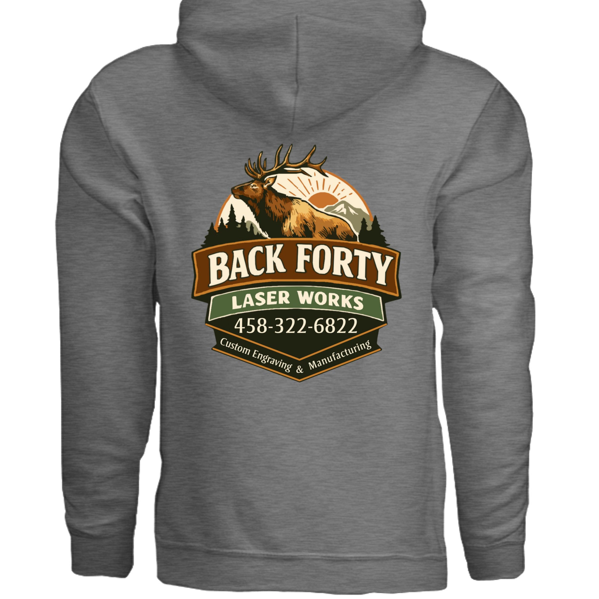 GRAPHITE HEATHER - G185 - BACK